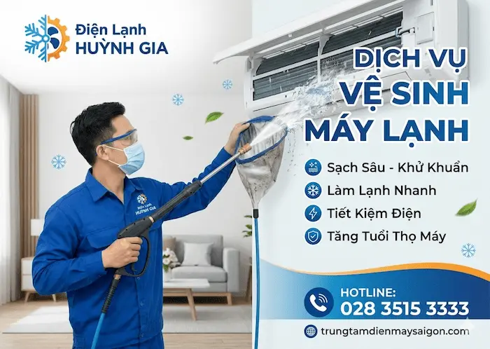 vệ sinh m&aacute;y lạnh tại nh&agrave;