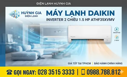 Máy Lạnh Daikin Inverter 2 Chiều – Tiết Kiệm Điện, Bảo Hành Chính Hãng TPHCM