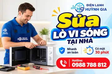 Sửa lò vi sóng tại nhà – Nhanh, an toàn | Có mặt 30 phút