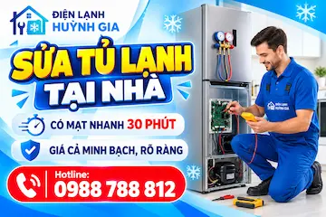 Sửa tủ lạnh tại nhà – Có mặt nhanh 30 phút | Giá rõ ràng
