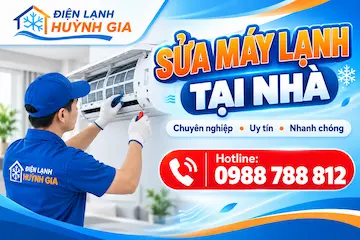 Sửa máy lạnh tại nhà – Có mặt nhanh 30 phút | Điện Lạnh Huỳnh Gia
