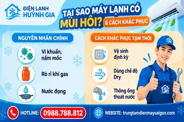 Máy Lạnh Có Mùi Hôi Khó Chịu: Nguyên Nhân & Cách Khử Mùi Hiệu Quả Tại Nhà