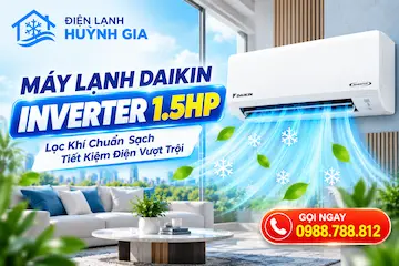 Máy Lạnh Daikin FTKF35XVMV Inverter 1.5HP – Giá Tốt, Lắp Nhanh TPHCM
