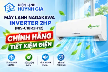 Máy lạnh Nagakawa Inverter 2HP NIS-C18R2H12 – Chính hãng, giá tốt