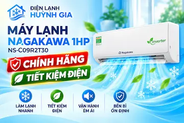 Máy lạnh Nagakawa 1HP NS-C09R2T30 – Giá rẻ, làm lạnh nhanh