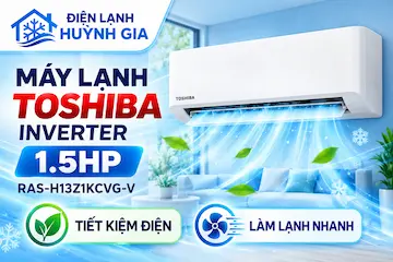 Máy Lạnh Toshiba Inverter 1.5HP RAS-H13Z1KCVG-V – Tiết Kiệm Điện, Làm Lạnh Nhanh