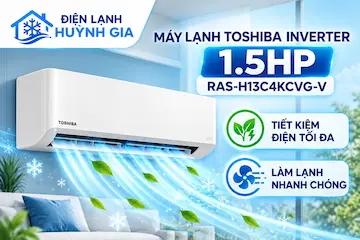 Máy Lạnh Toshiba Inverter 1.5HP RAS-H13C4KCVG-V – Tiết Kiệm Điện, Làm Lạnh Nhanh